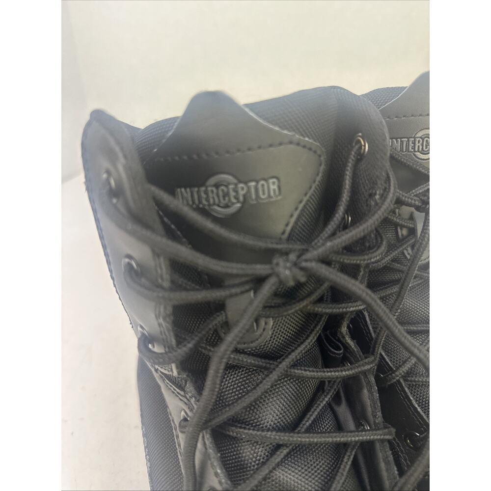 Men's Black Tactical Boots - Supportive Lace-Up Design Size 9 New In Box - Picture 3 of 8